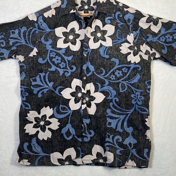 Vintage Hawaiian Go Barefoot short sleeve Button up Shirt USA Made - Mens Large - Picture 1 of 6